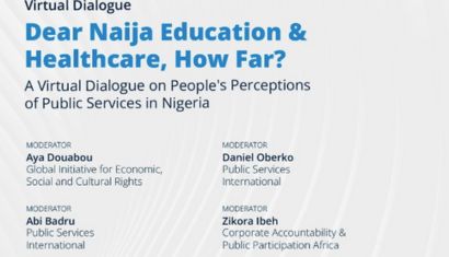 Virtual Dialogue on Nigerian’s Perceptions of Public Services 