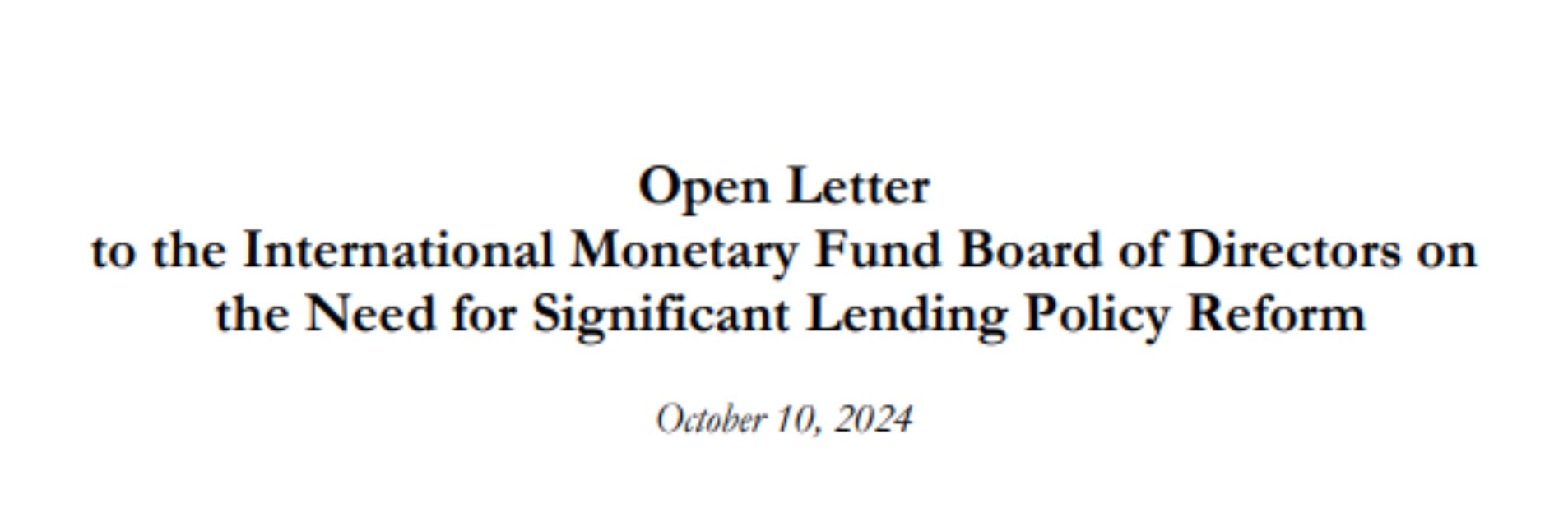 We joined a Global Call for IMF to Reform Regressive Surcharge Policies
